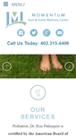 Mobile Screenshot of momentumfootandankle.com