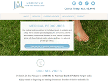 Tablet Screenshot of momentumfootandankle.com